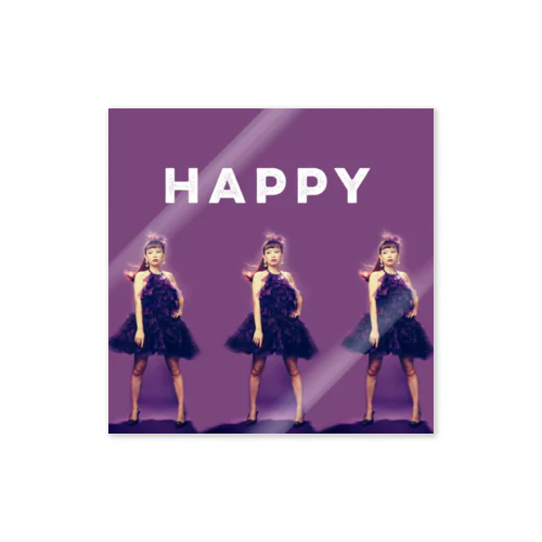 purple_happy ステッカー