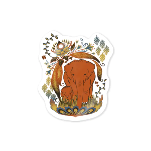 ゾウの親子🐘 Sticker