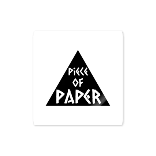 piece of paper skateboarding ステッカー