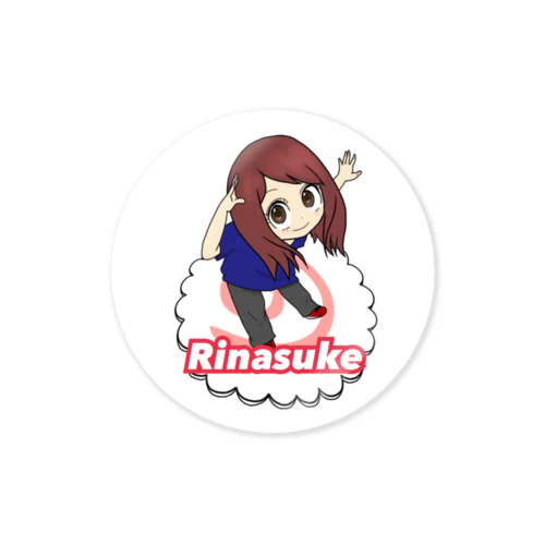 Rinasukeその2（丸） Sticker