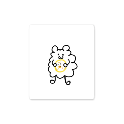 くまとひよこ Sticker