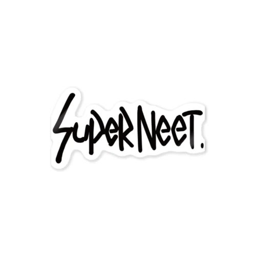 SUPER NEET BLACK ステッカー