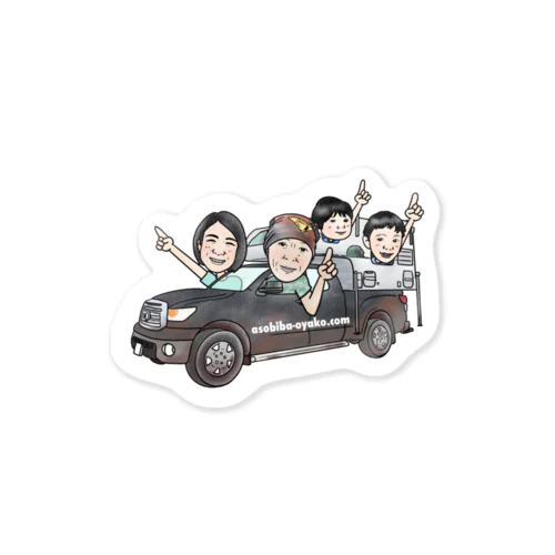 親子旅　応援ステッカー Sticker