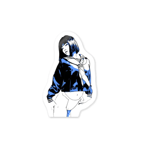 女学生褌狂い Sticker