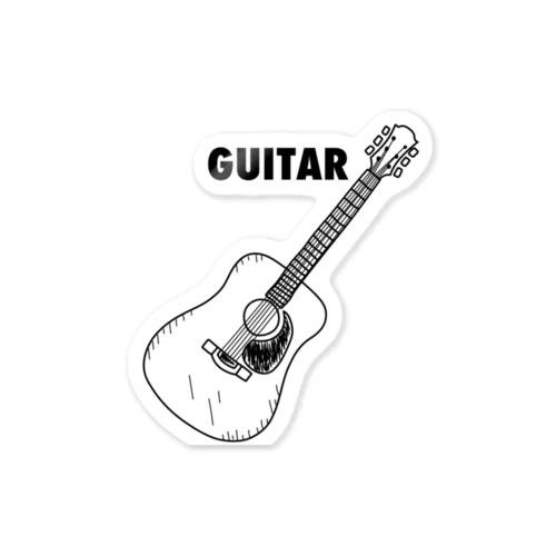 GUITAR-ギター Sticker