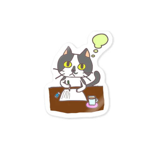 推敲するメイちゃん Sticker