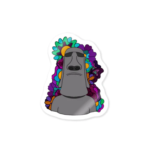 Moai Sticker