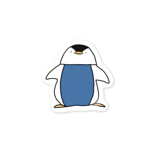 ペンギン棒立ちステッカー 스티커