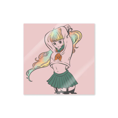 セーラー服とガーターベルト Sticker
