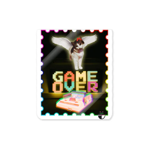 GAME-OVER ステッカー