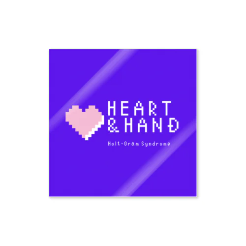 Heart & Hand ブルーアイテム ステッカー