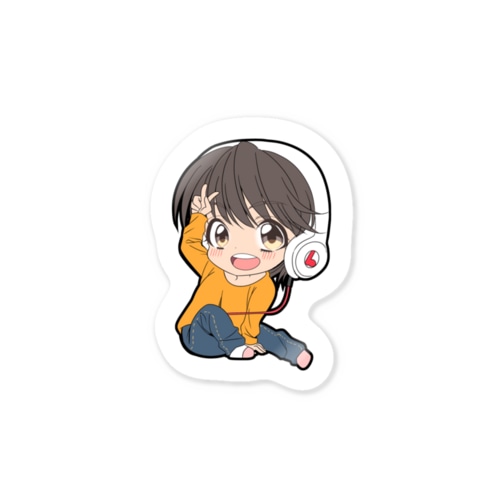 かわいすぎるかりんヘッドフォンver. Sticker