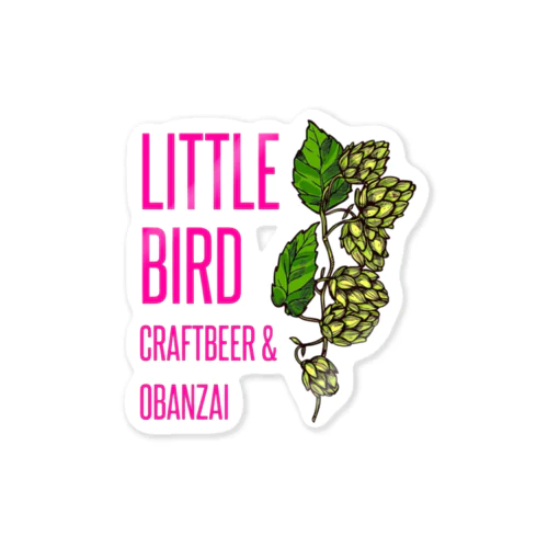 CRAFTBEER&OBANZAI LITTLE BIRD Sticker