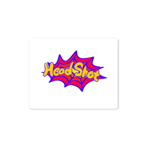 head shot ステッカー