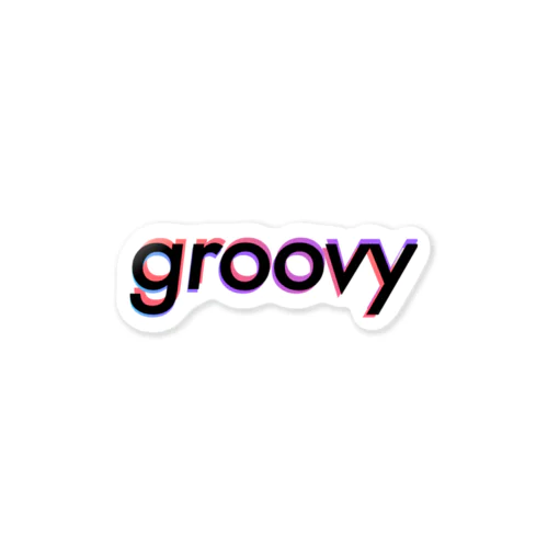 groovy Sticker