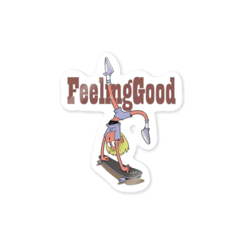 "feeling good" ステッカー