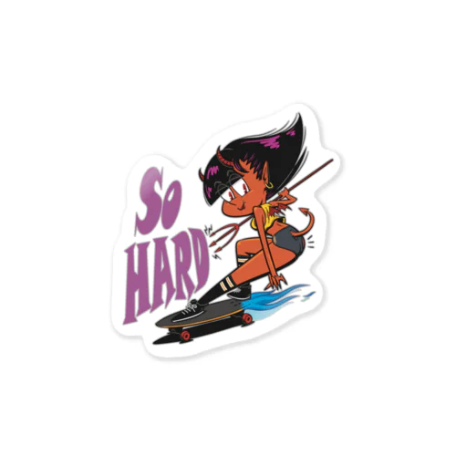 “So HARD” Sticker