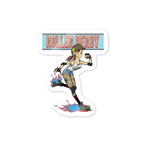 "ROLLER DERBY" Sticker