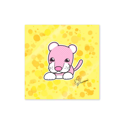 豹（ピンク） Sticker