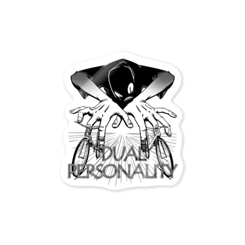 "DUAL PERSONALITY"(B&W) #1 Sticker