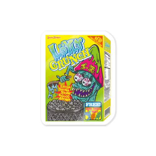 SAUNA ZOMBIES-LöYLY CRUNCH STICKER- ステッカー