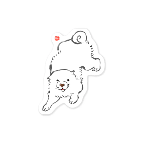長沢芦雪の「あの犬」シリーズ Sticker