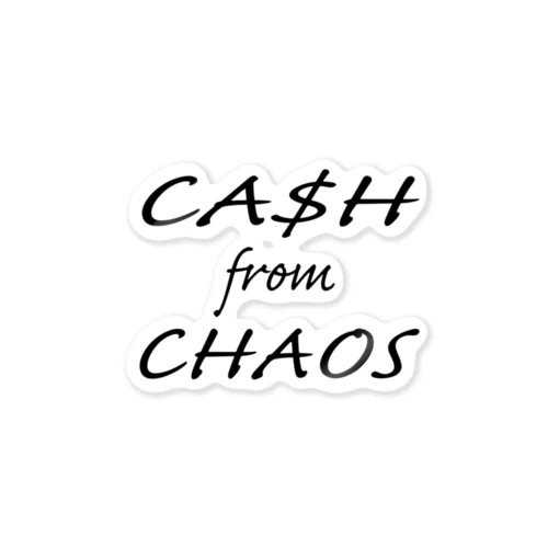 cash from chaos Sticker