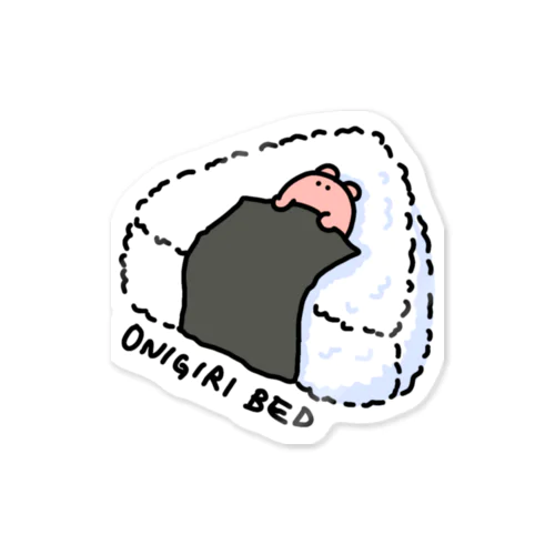 ONIGIRI BED とメンダコ Sticker