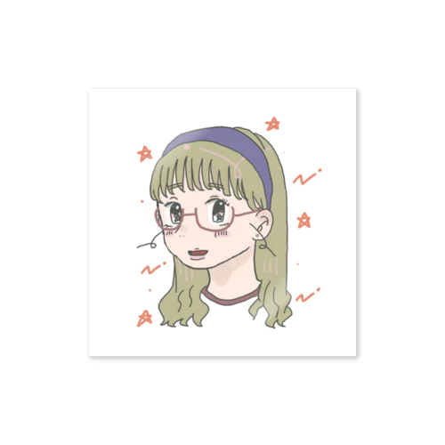 おんなのこ'90 Sticker