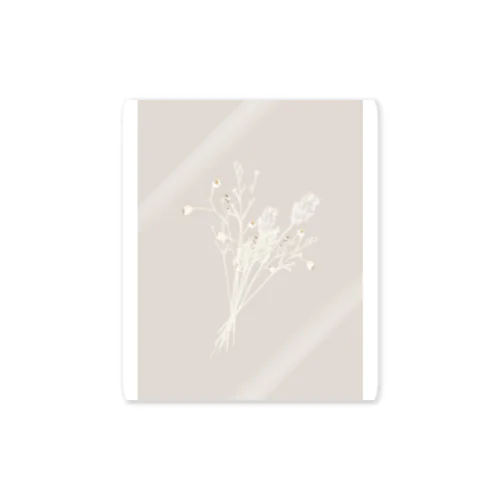 bouquet pink beige Sticker