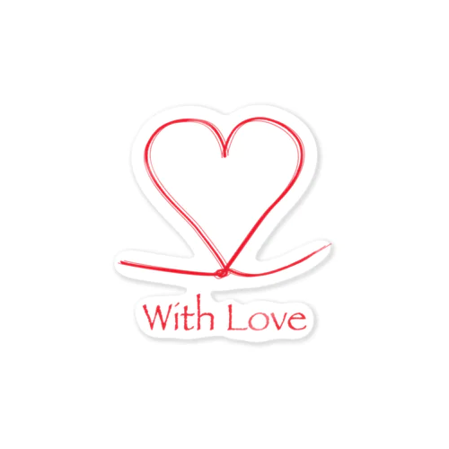 With Love Sticker