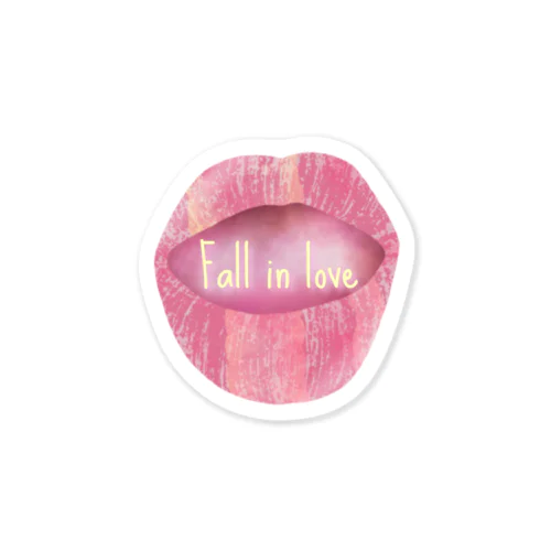 Lips💋 foll in love ステッカー