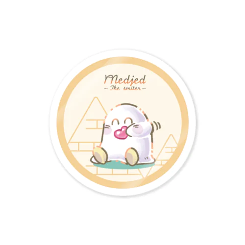  メジェド Medjed ~The Smiter~(ハートもぐもぐ) Sticker