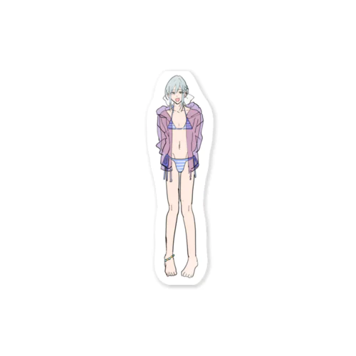 彼女くん♂シール Sticker