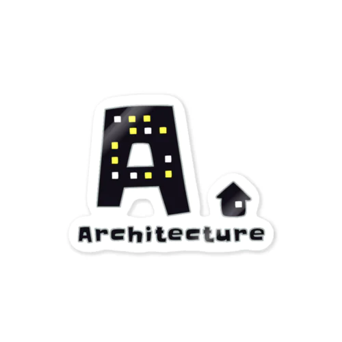 Architecture. Sticker