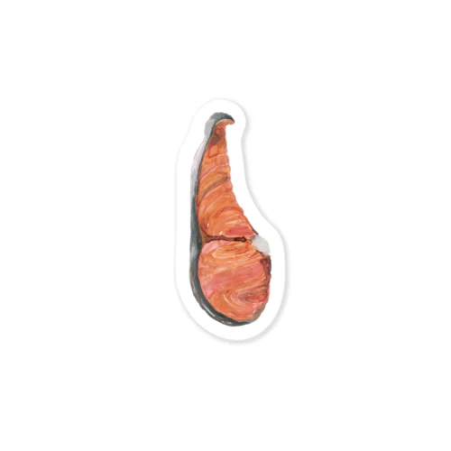 焼き鮭ステッカー Sticker