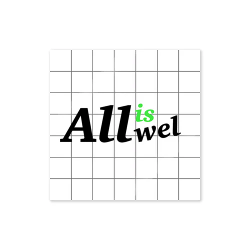 All is wel (sticker) ステッカー