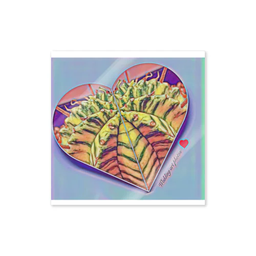 観葉植物　メロフォルミス錦 Sticker