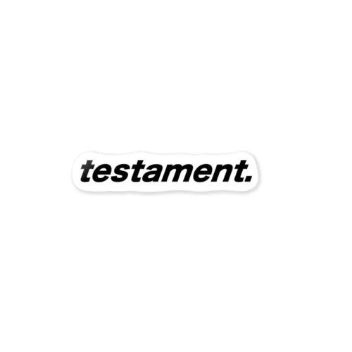 TESTAMENT Logo  Sticker