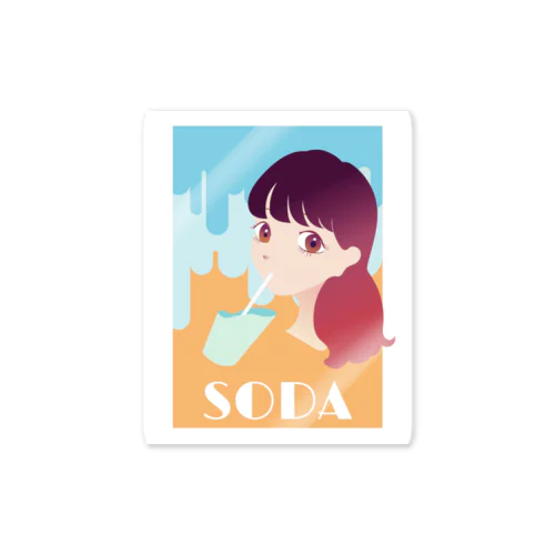 SODA. Sticker