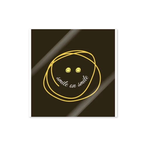 smile on smileステッカー Sticker