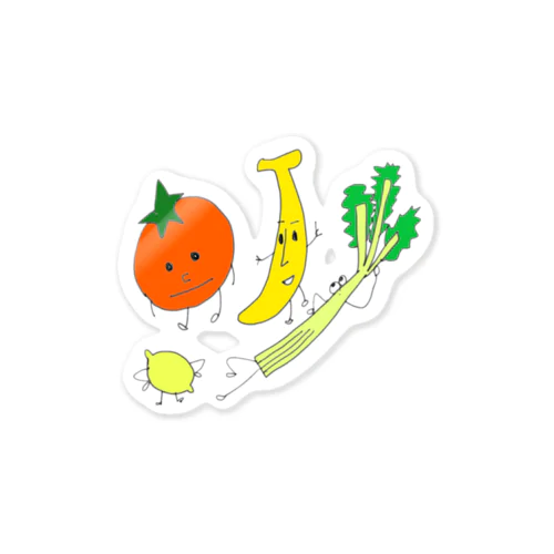 そうだん野菜 Sticker