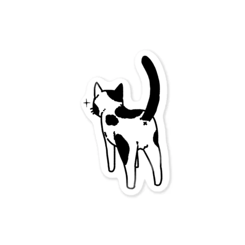 ねこけつ（ぶち猫） Sticker