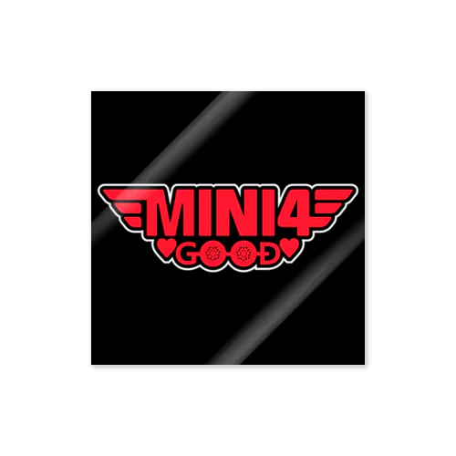 mini4goodロゴレッド Sticker