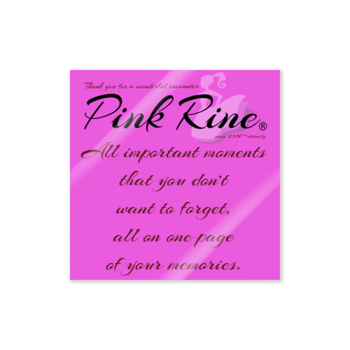【Pink Rine】オリジナル❣️ ステッカー