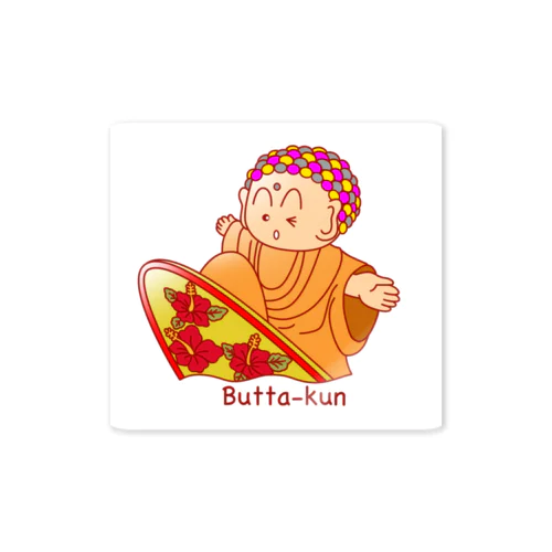 surf Butta-kun(orange) Sticker