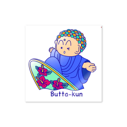 surf Butta-kun(blue) Sticker