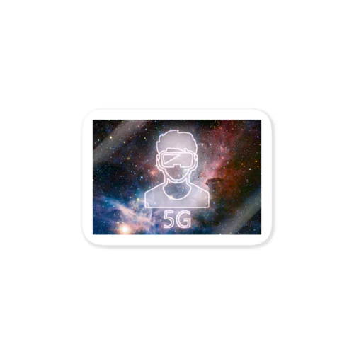 future 5G universe sticker Sticker