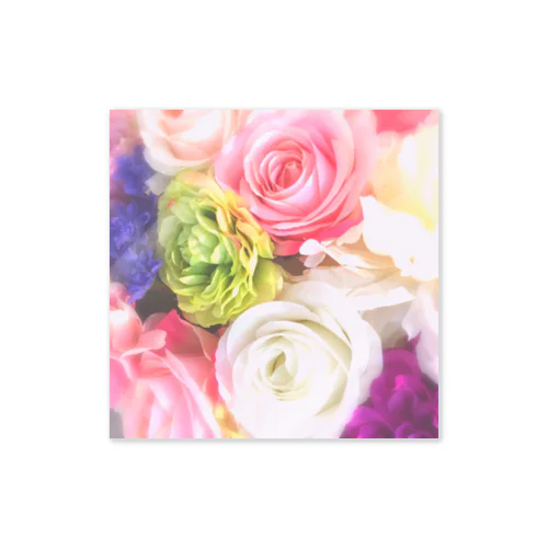 pastel flowers ステッカー