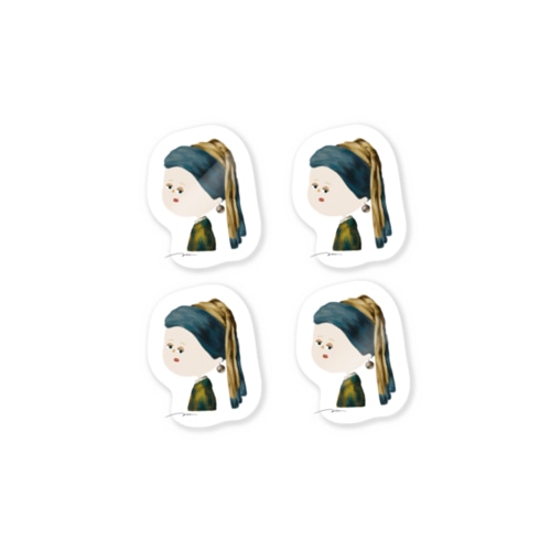 【miniステッカー】真珠の耳飾りの少女 by mmmm  Sticker